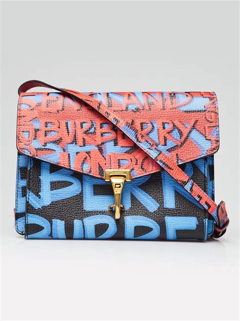 burberry blue graffiti|Burberry Graffiti Print Small Macken Crossbody Bag .